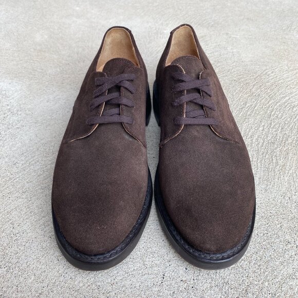 NEW Polo Ralph Lauren brown suede goodyear welt derby shoes - Picture 2 of 7